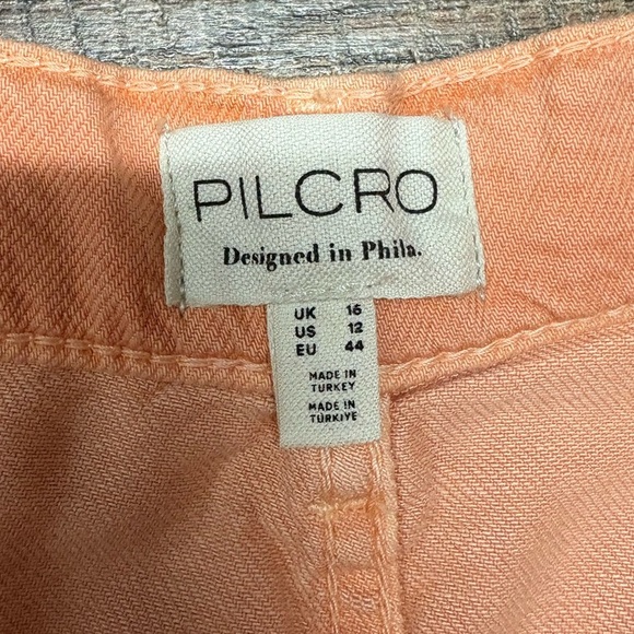 NWT Pilcro Anthropologie Pleated Micro Denim Skirt Size 12 - Picture 4 of 6